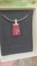 vestige turquoise bordeaux (pendentif seul)