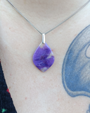 Leaf améthyste (pendentif seul)