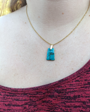 vestige turquoise bleu (pendentif seul)