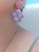 paire de grande fleurs lila