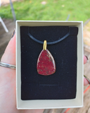 éclat turquoise bordeaux (pendentif seul)