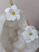 paire de grande fleurs blanche