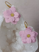 paire de grande fleurs rose
